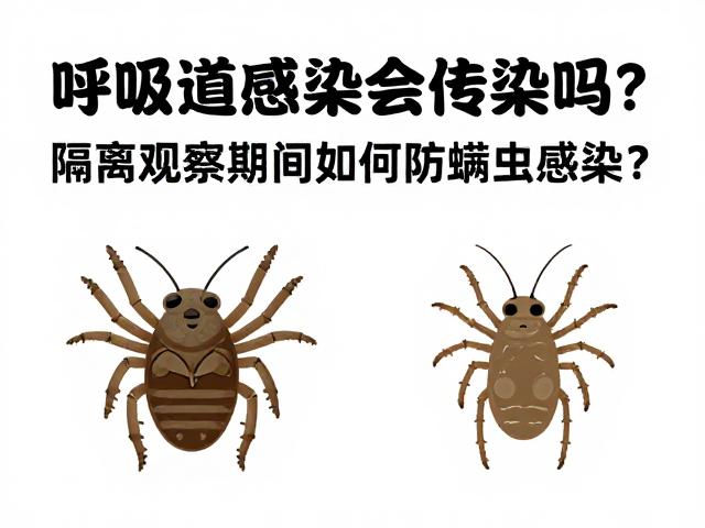呼吸道感染会传染吗?隔离观察期间如何防螨虫感染?