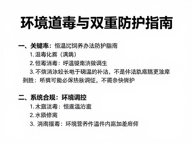 呼吸道感染高发期,环境消毒与恒温饲养双重防护指南