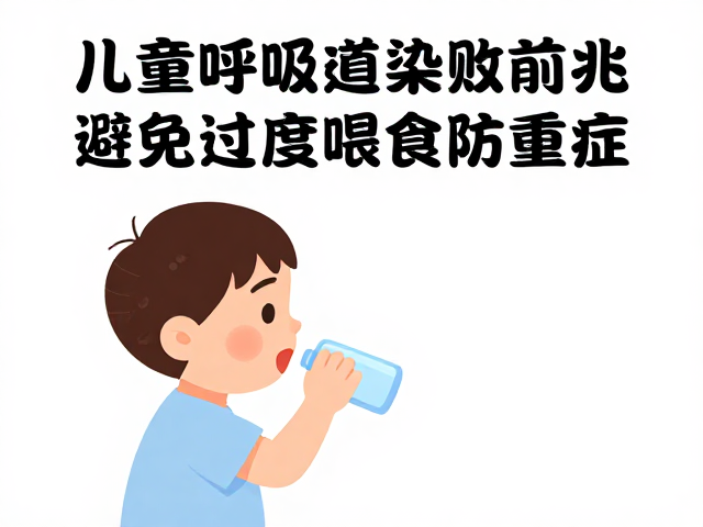 儿童呼吸道感染败前兆,避免过度喂食防重症