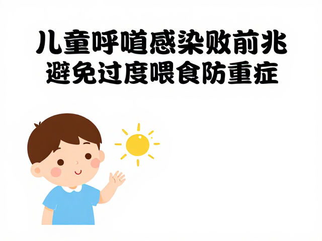 儿童呼吸道感染败前兆,避免过度喂食防重症