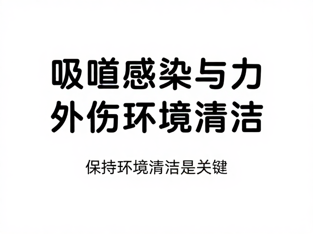 呼吸道感染与外伤感染预防,保持环境清洁是关键