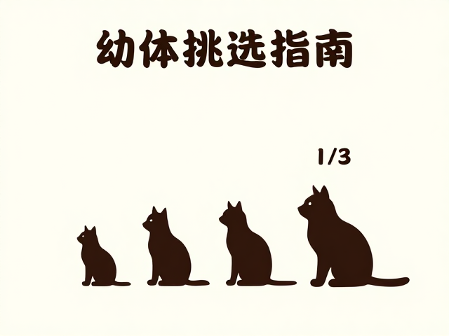 幼体挑选指南,尾部占体长1/3,体型大小对比选宠技巧