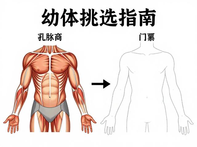 幼体挑选指南,肌肉线条参考图鉴对比,新手避坑必看