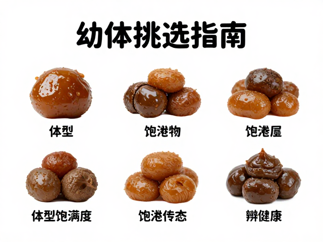 幼体挑选指南,看体型饱满度与排泄物形态辨健康
