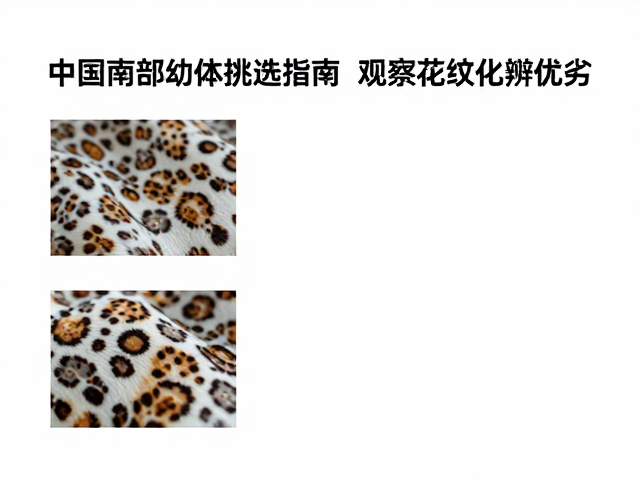 中国南部幼体挑选指南,观察花纹变化辨优劣