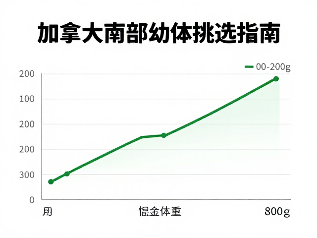 加拿大南部幼体挑选指南，200-800克黄金体重范围解析