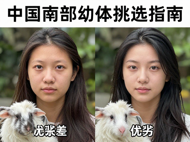 中国南部幼体挑选指南,如何通过个体色差辨别优劣