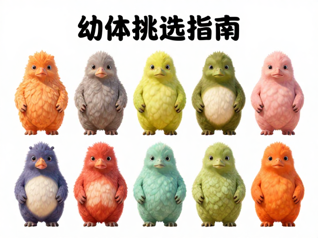 幼体挑选指南,中等体型且颜色鲜艳度高的优选策略