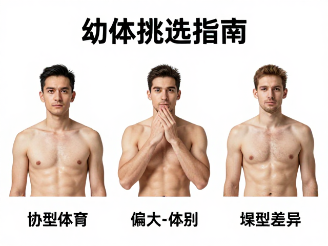 幼体挑选指南，如何辨别体型中等偏大个体，规避体型差异陷阱