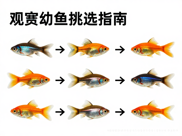 观赏鱼幼体挑选指南,体色变化与尾巴比例详解