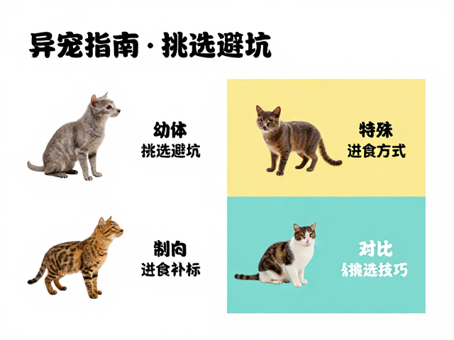 异宠指南，幼体挑选避坑、特殊进食方式与对比色块挑选技巧