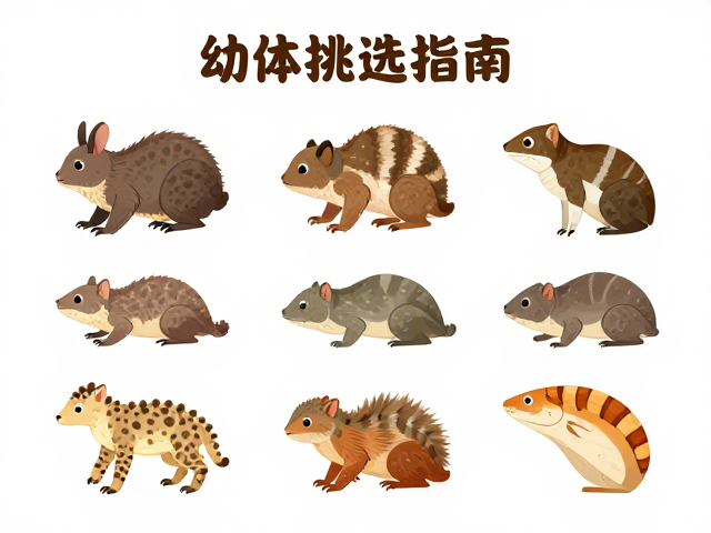 幼体挑选指南,参考图鉴对比不同形态亚种特征