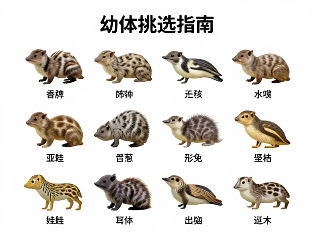 幼体挑选指南,参考图鉴对比不同形态亚种特征