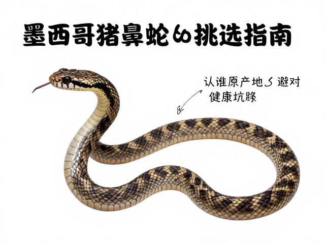 墨西哥猪鼻蛇幼体挑选指南,认准原产地,避坑选对健康蛇苗