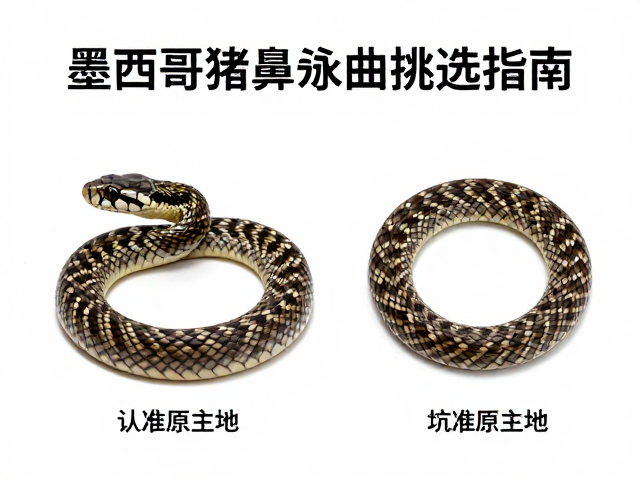 墨西哥猪鼻蛇幼体挑选指南,认准原产地,避坑选对健康蛇苗