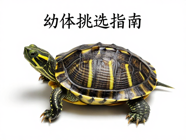 幼体挑选指南,黄色条纹背鳞起棱明显的龟苗特征解析