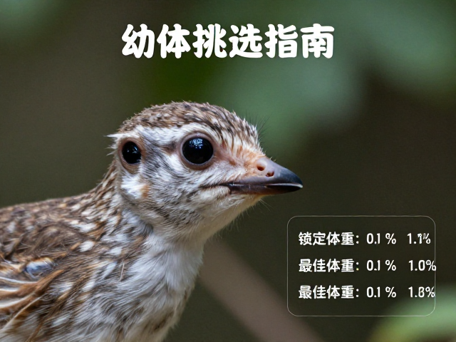 幼体挑选指南,眼睛清澈无白膜,锁定最佳体重范围