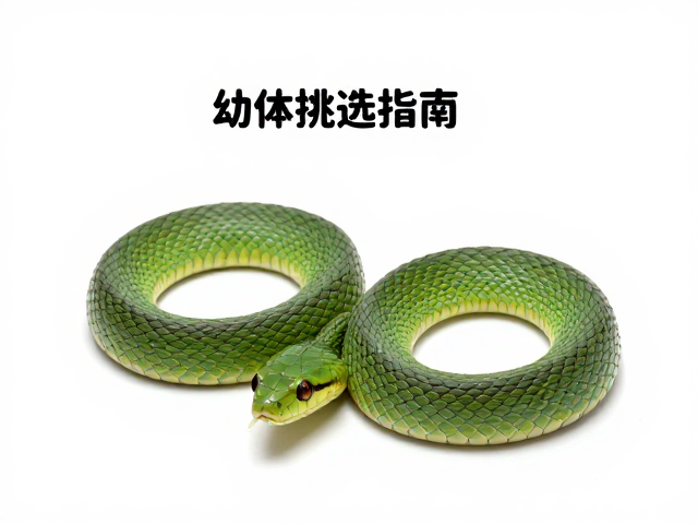 幼体挑选指南,背鳞起棱明显,轻松与翠青蛇区分