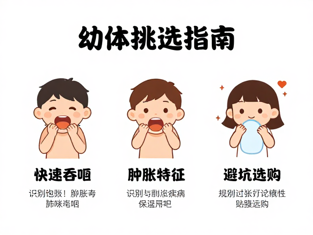 幼体挑选指南,识别快速吞咽与肿胀特征,避坑选购