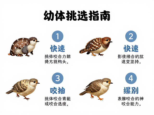 幼体挑选指南，繁殖特征与快速咬合能力的鉴别技巧