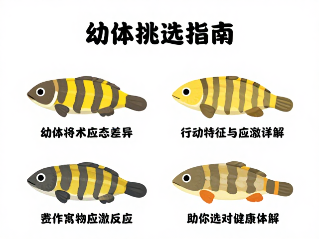 幼体挑选指南,黄色条纹与形态差异详解,助你选对健康个体