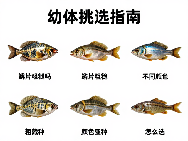 幼体挑选指南,鳞片粗糙吗?不同颜色亚种怎么选?