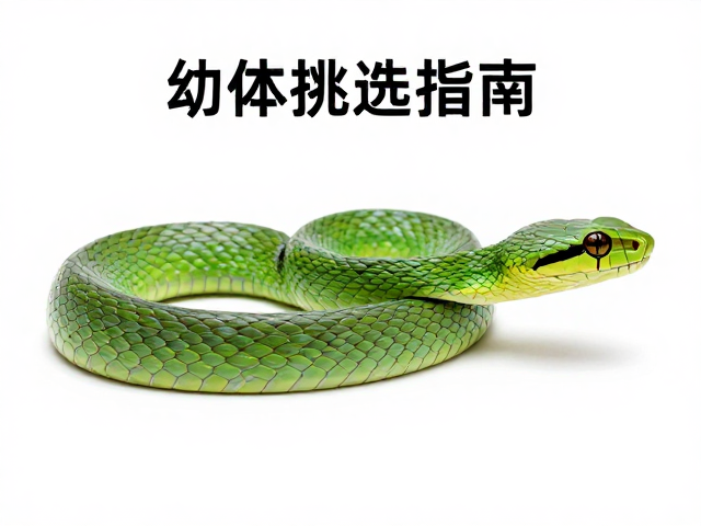 幼体挑选指南,背鳞起棱明显,轻松与翠青蛇区分