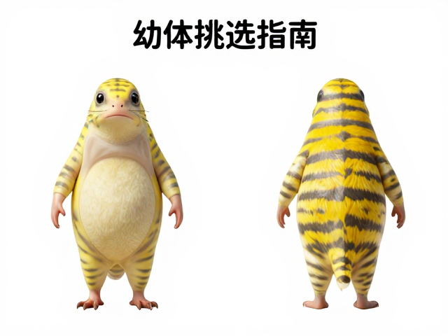 幼体挑选指南,黄色条纹与形态差异详解,助你选对健康个体