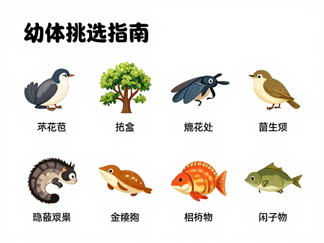 幼体挑选指南,通过行为差异识别,寻找隐蔽处观察健康状态