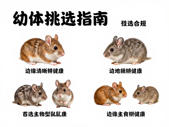幼体挑选指南，边缘清晰辨健康，首选主食小型哺乳动物