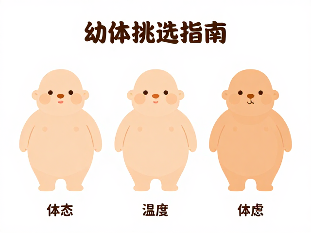 幼体挑选指南，体态厚重与温度需求详解
