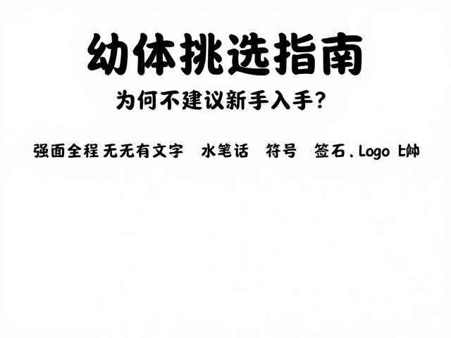 幼体挑选指南,为何不建议新手入手?合法饲养避坑指南