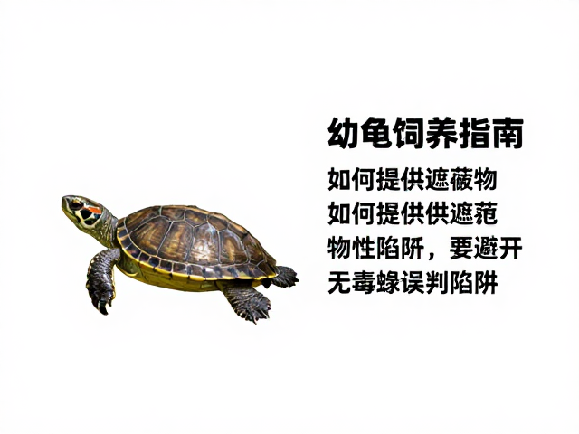 幼龟饲养指南,如何提供遮蔽物并避开无毒绿蛇误判陷阱