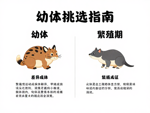 幼体挑选指南,幼体与成体差异解析,繁殖期特征全知道
