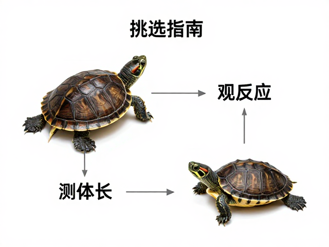 幼龟挑选指南,测体长、观反应,一眼锁定健康活力宝宝龟