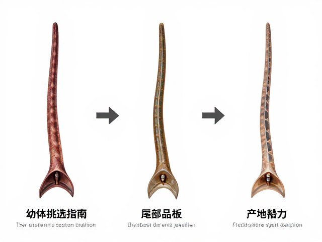 幼体挑选指南,如何通过尾部细长与产地花纹变异辨别品相