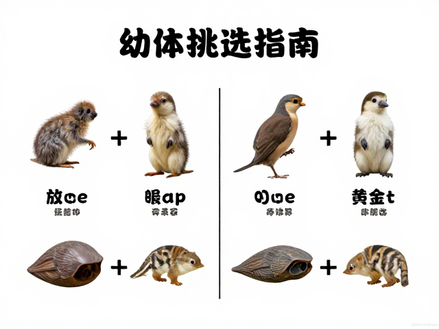 幼体挑选指南,颜色差异与人工繁育个体适应力对比