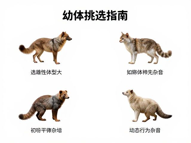 幼体挑选指南,如何选雄性体型大、呼吸平稳无杂音的健康个体
