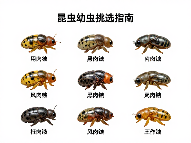 昆虫幼体挑选指南,人工繁育色型如何辨别与选购