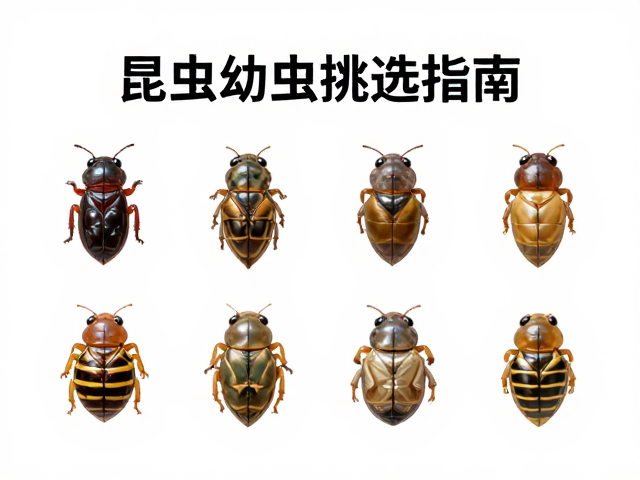 昆虫幼体挑选指南,人工繁育色型如何辨别与选购