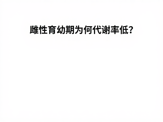 活动时段揭秘,雌性育幼期为何代谢率低?