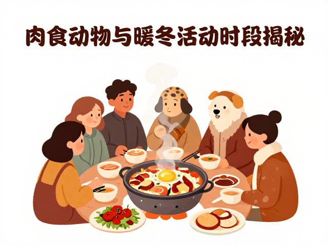 冬季群聚取暖攻略,肉食动物专属暖冬活动时段揭秘