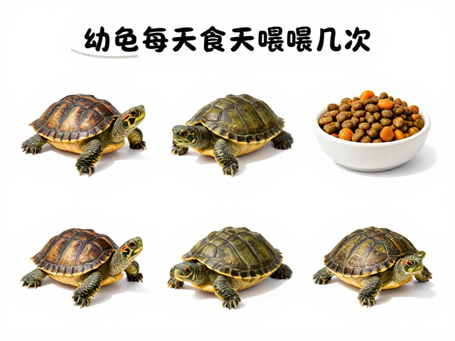幼龟每天喂几次?选对主食龟粮,拒绝单一食物导致营养不良