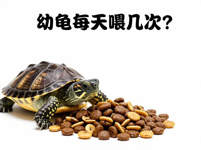 幼龟每天喂几次?选对主食龟粮,拒绝单一食物导致营养不良
