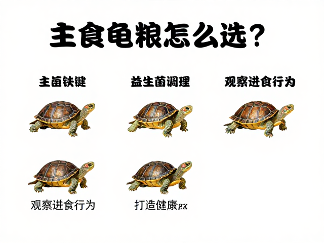主食龟粮怎么选?益生菌调理,观察进食行为,打造健康龟