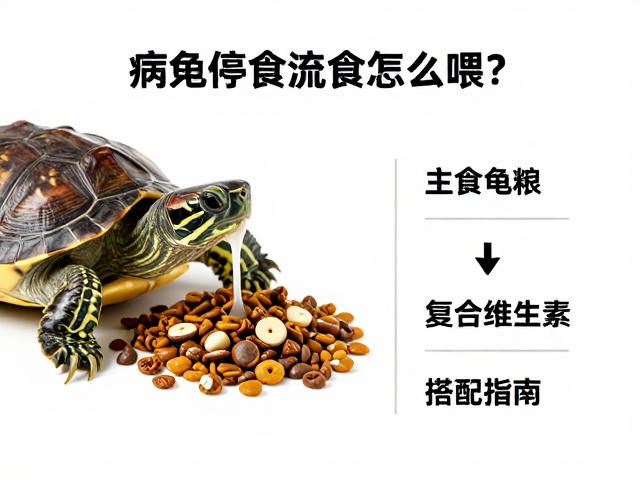 病龟停食流食怎么喂？主食龟粮与复合维生素搭配指南