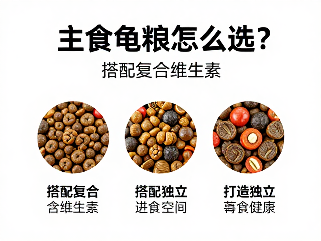 主食龟粮怎么选？搭配复合维生素，打造独立进食空间更健康