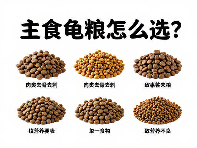 主食龟粮怎么选？肉类去骨去刺，警惕单一食物致营养不良