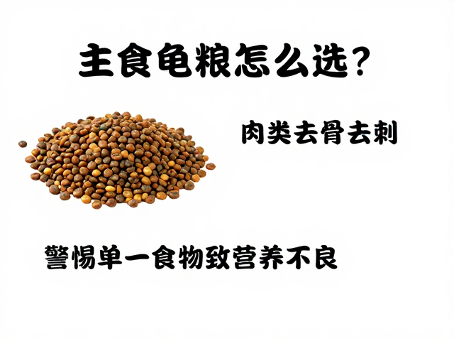 主食龟粮怎么选?肉类去骨去刺,警惕单一食物致营养不良