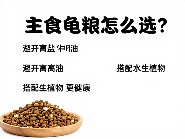 主食龟粮怎么选?避开高盐高油,搭配水生植物更健康